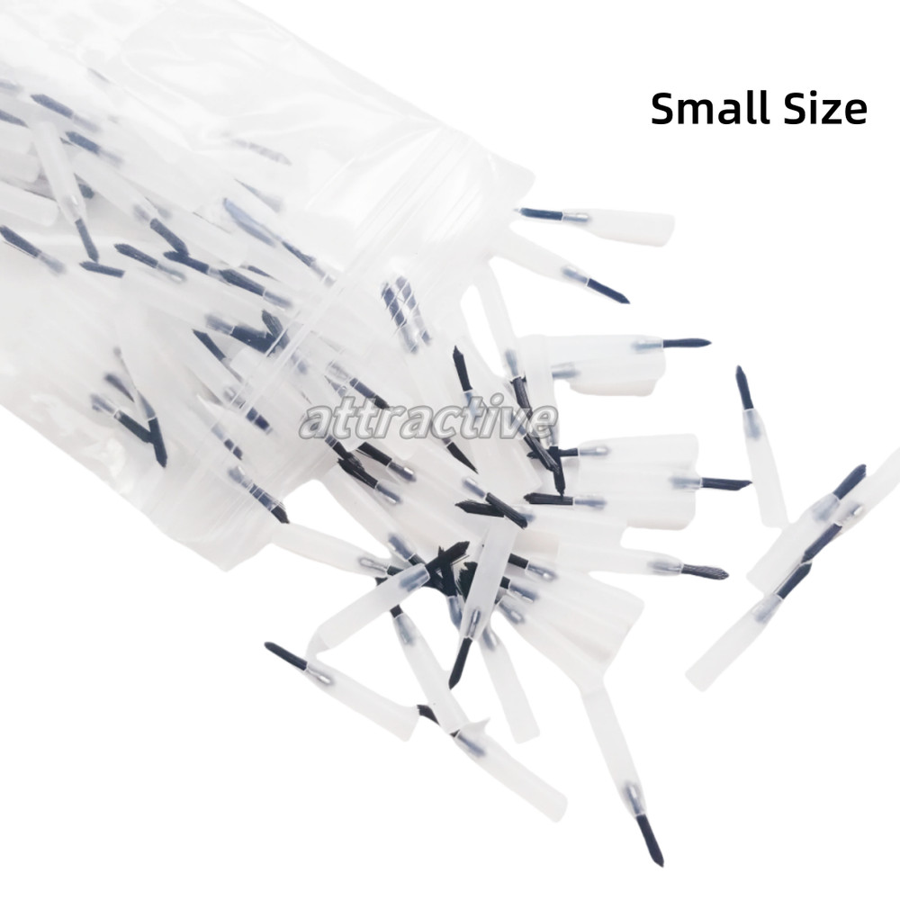 Dental Micro Brushes Composite Resin Mini Applicator Brush Tips 1000Pcs + Handle