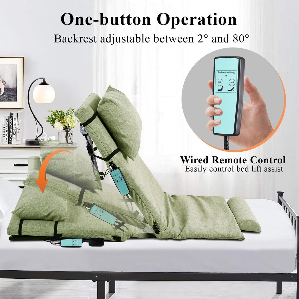 2-80° Adjustable Electric Lifting Bed Backrest Folding Folding Back Rest Support