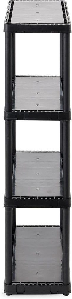 4 Shelf Fixed Height Solid Light Duty Storage Unit 12 X 24 X 48" for Home, Garag