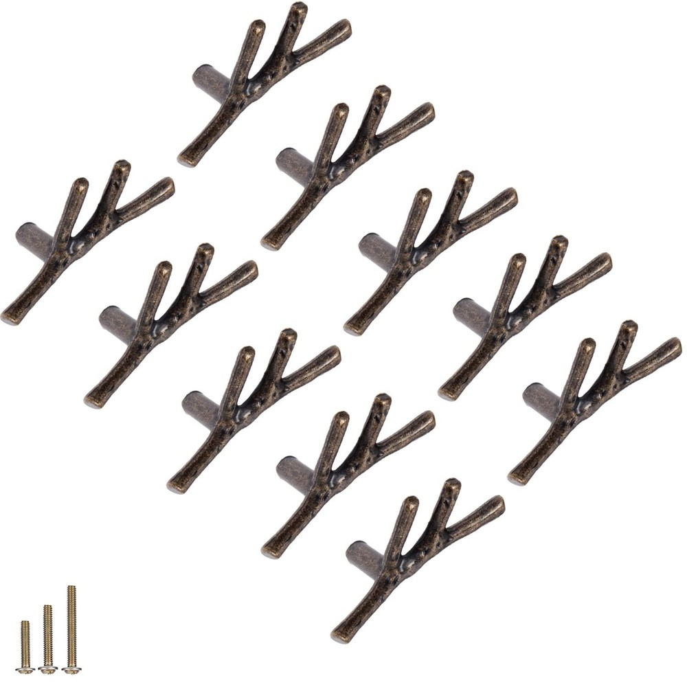 Branch Knobs Vintage Tree Twig Branch Cabinet Knobs Pull Handles,Zinc Alloy D...