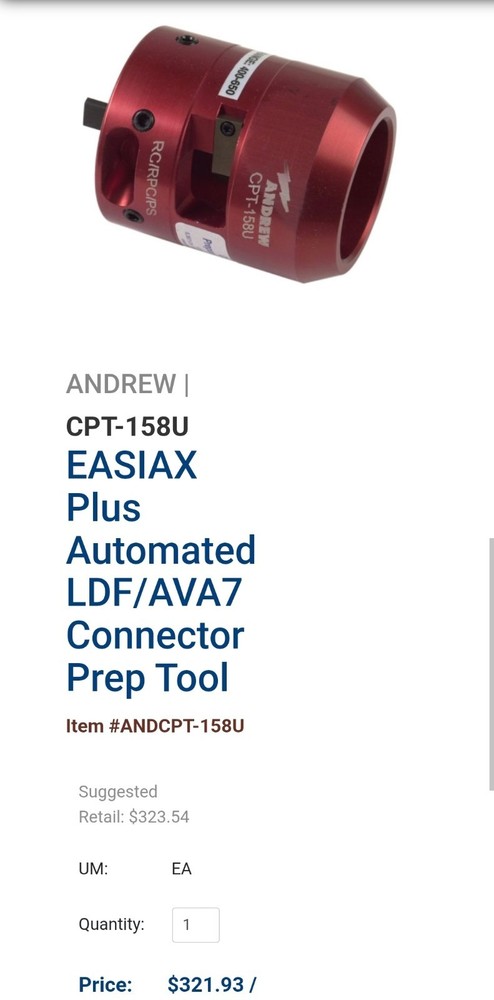 (2) CommScope Andrew CPT-158U / GKT-158SG
