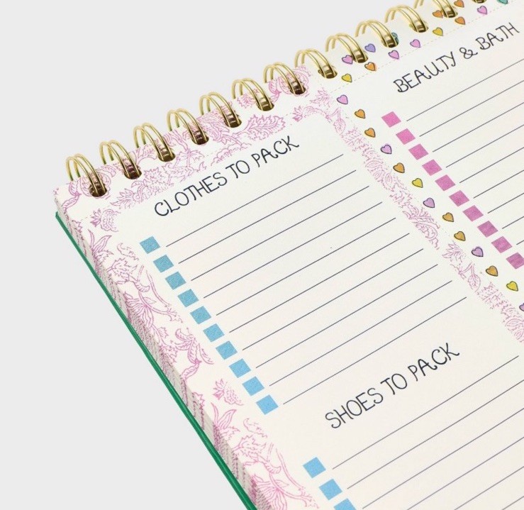 Roller Rabbit x Target Vacation Packing Checklist Notepad 75 Pages Whimsical