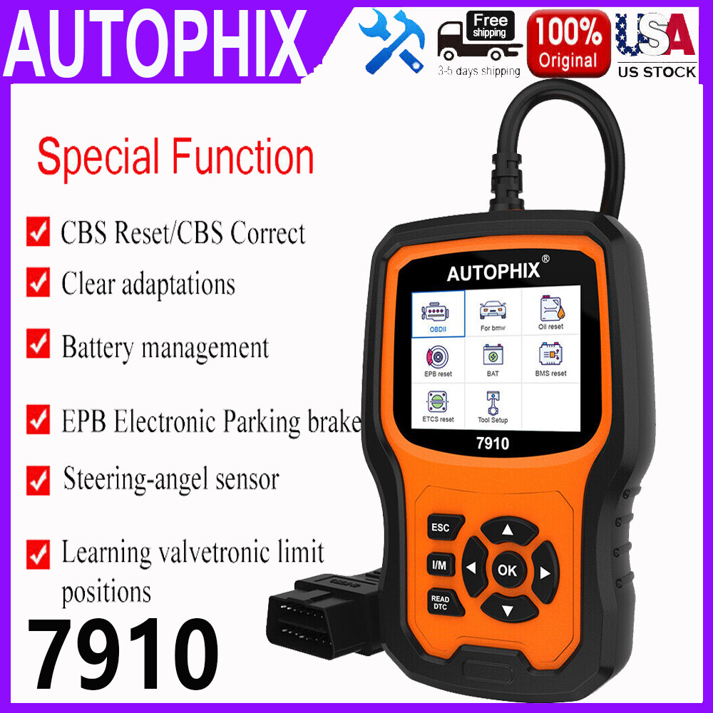 7910 OBD2 Scanner Code Reader Check Engine Fault Scan ABS SRS Diagnostic Tool