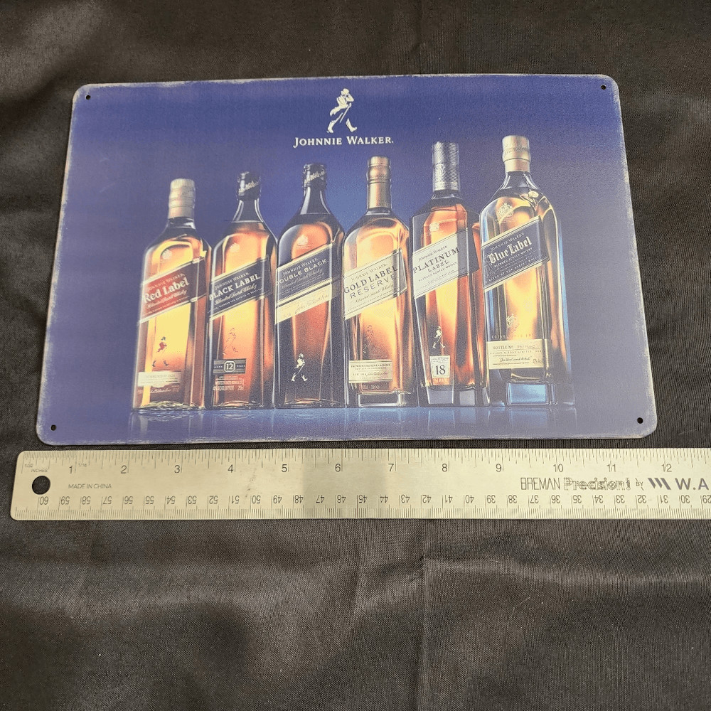 Johnnie Walker Metal Pub Bar Poster