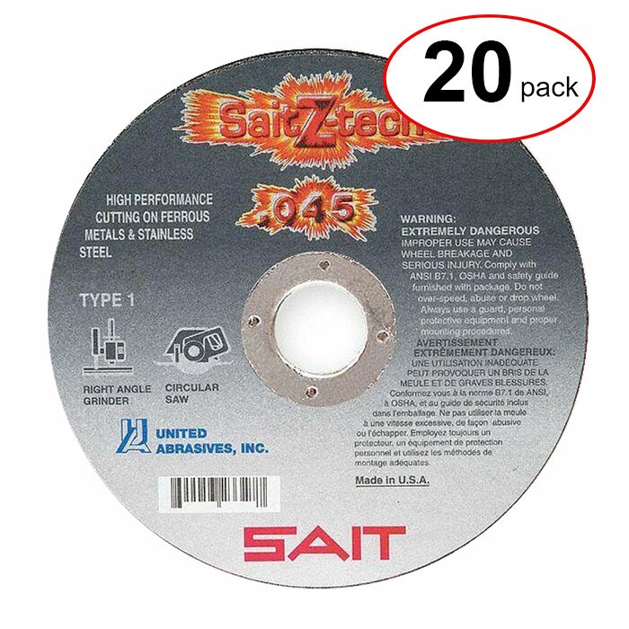 Sait 23327 - 6"X.045X7/8"Cutoff Wheel - (20Pack)