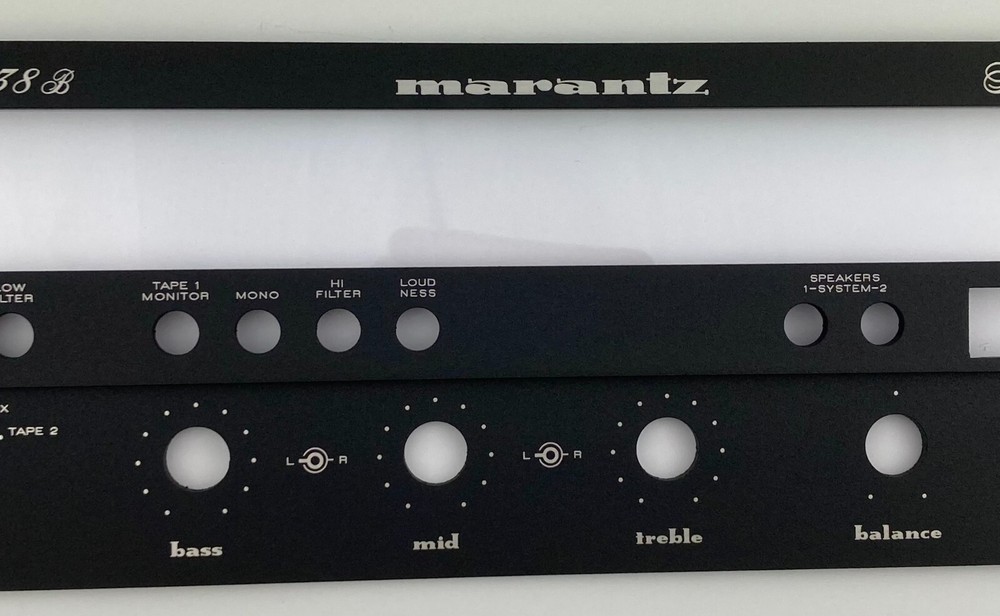 New! Marantz 2238B 2238 B Receiver Front Panel Faceplate (Face Plate) Black B