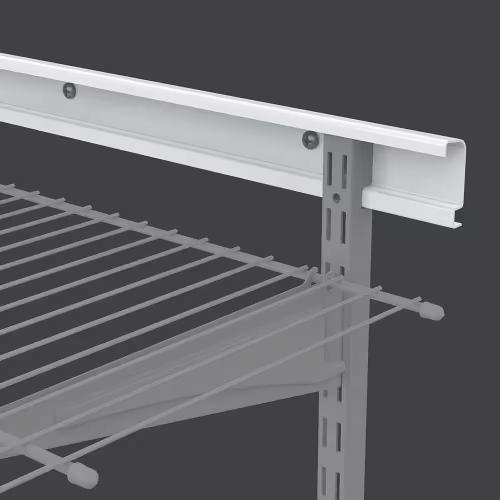 Shelftrack 24 In. White Hang Track (2 Pieces)