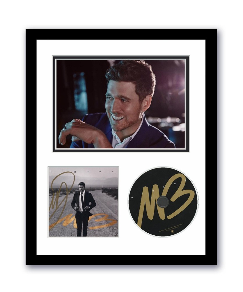 Michael Bublé Autographed Signed 11x14 Custom Framed CD Photo Higher ACOA
