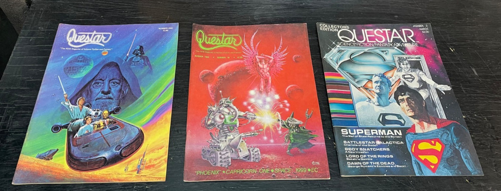 Questar Science Fiction Magazine, Issues 1-3.  From 1978