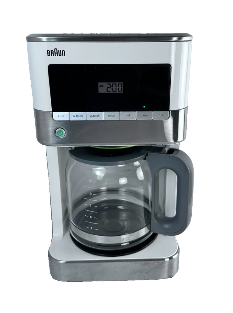 Braun 12 Cup Programmable Coffee Maker BrewSense Drip Coffee Machine Stainless