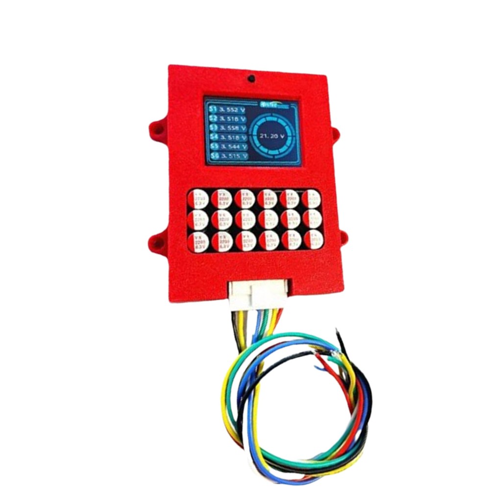6S 5A Capacitor Active Balancer with Voltage Display LTO Battery EqualizercUsU