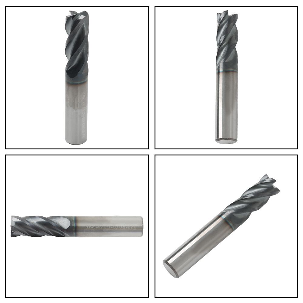 1/2" 4 FLUTE Variable Helix Carbide End Mill .030 Radius TiALN New