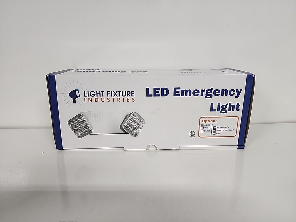 LED Emergency Light - Light Fixture Industries - White