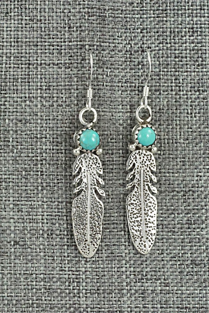 Turquoise & Sterling Silver Earrings - Sharon McCarthy