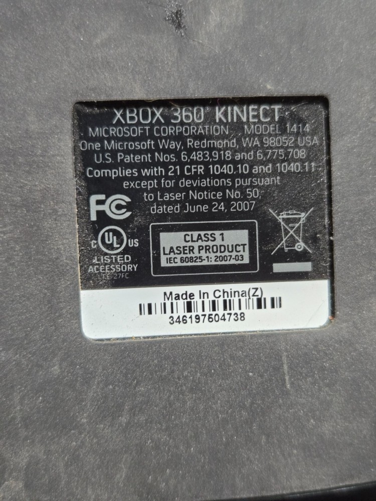 Microsoft Kinect Sensor for Xbox 360, KINECT No Game