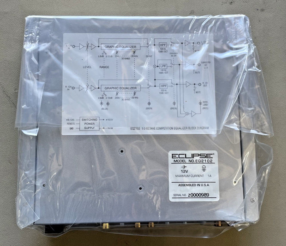 Old School Eclipse EQ2102 — 1/3 Octave Competition Equalizer, NOS #381