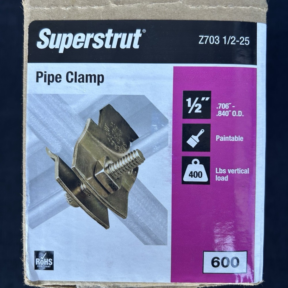 1/2” Pipe Clamp - Box Of 25