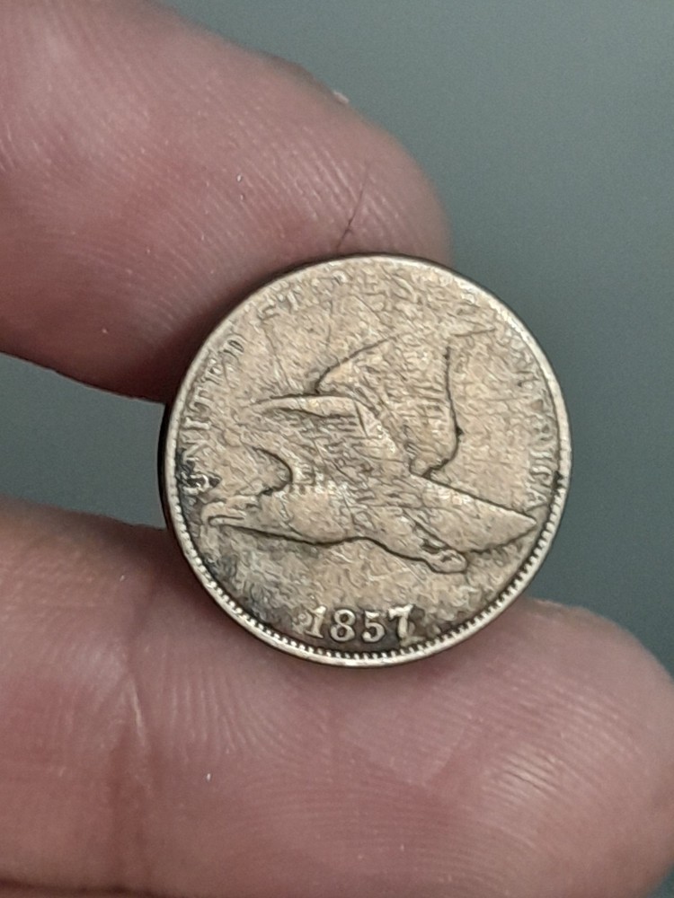 1857 Flying Eagle Cent  (Reverse Scratch)
