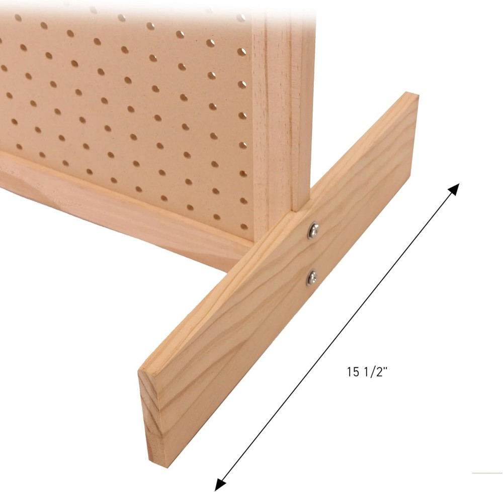 Standing Pegboard Display Craft Panel Organizer Screen 32" Wide x 48" High