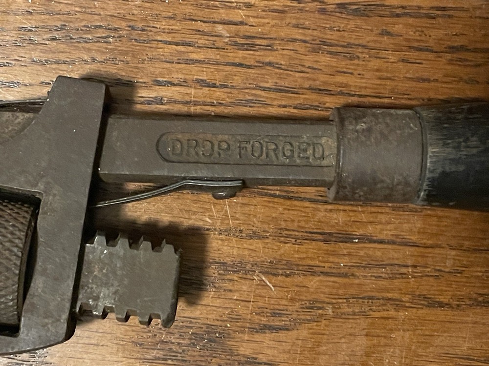 Vintage Popular Stillson “10 Inch Pipe Wrench Functional