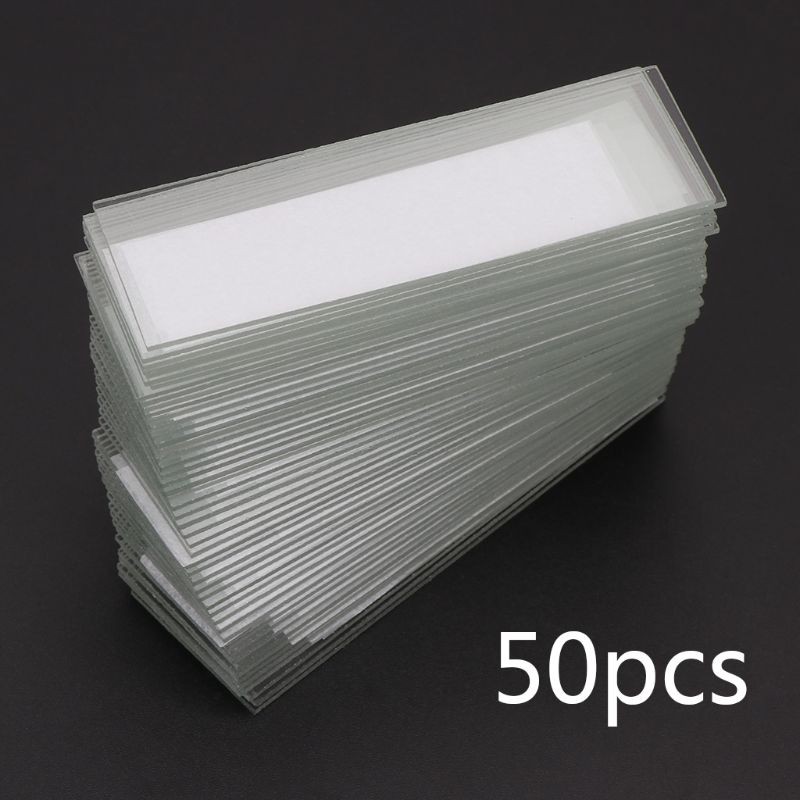 Microscope Accessories Kit 50Pcs 1mm Thickness Cavity Glass Coverslips Single