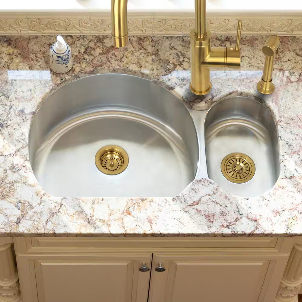 Brushed Gold Garbage Disposal Stopper Kitchen Sink Drain