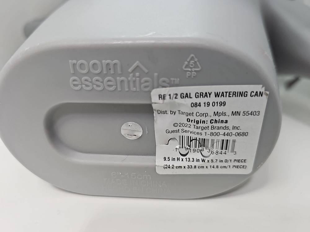 Room Essentials 1/2 Gallon Watering Can 4-Pack Grey.