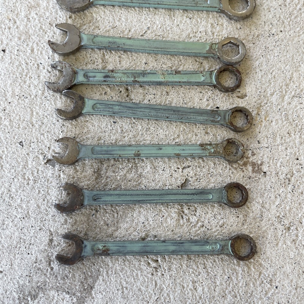 Vintage Oxwall Meteor Ignition Wrench 9 Mini Combination Wrenches, USA