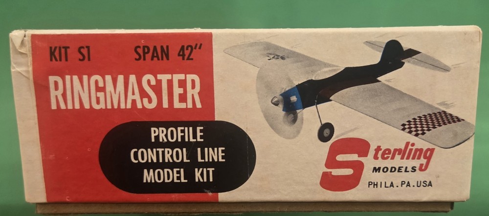 Sterling Models Ringmaster S1 Profile Control Line Kit 42" Wingspan.