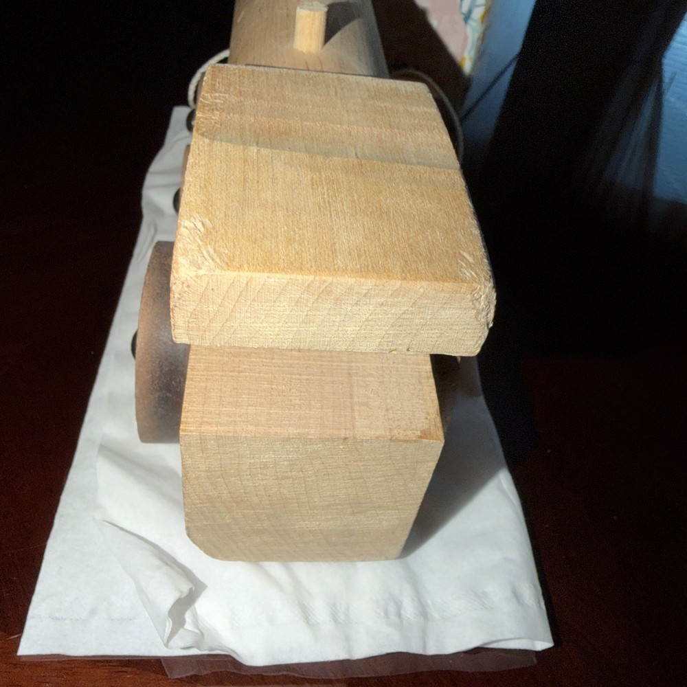 handcrafted wooden toy train Engine Pull Toy