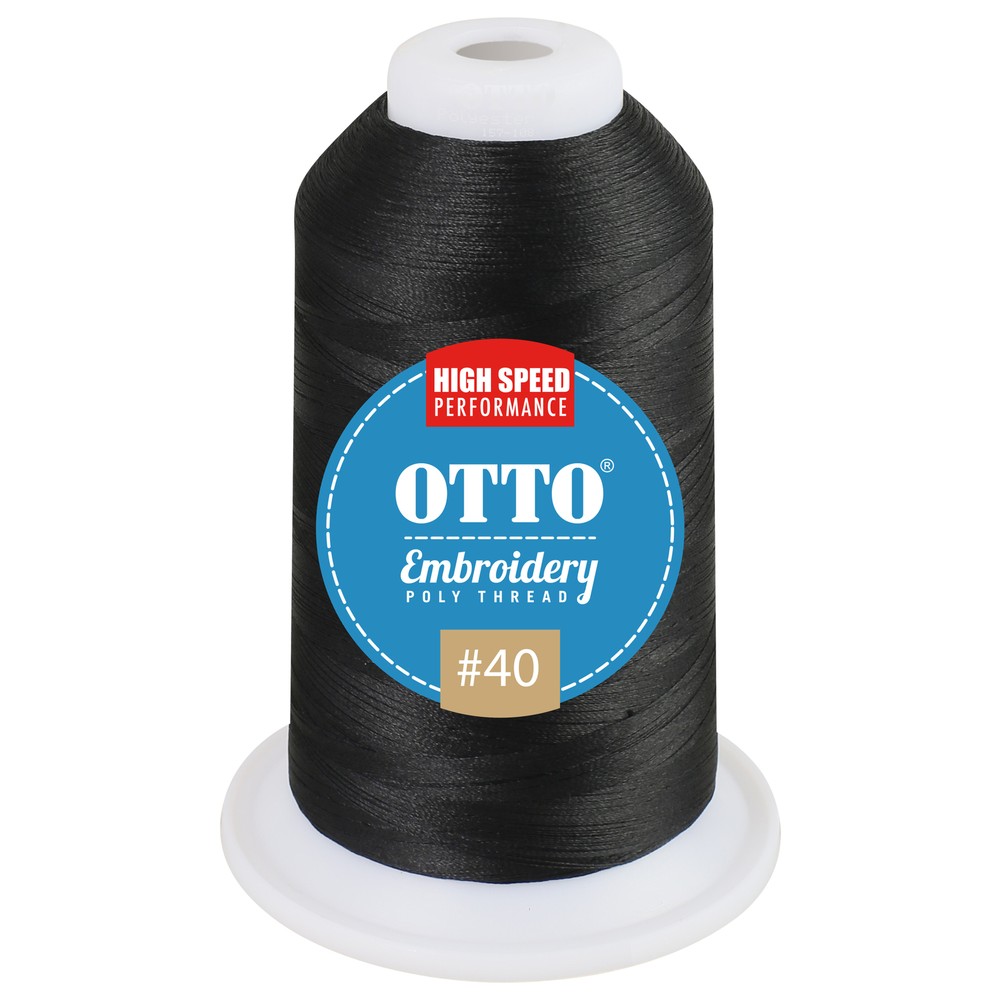 157-108 OTTO Embroidery Poly Thread #40 1,100 yd. Cone