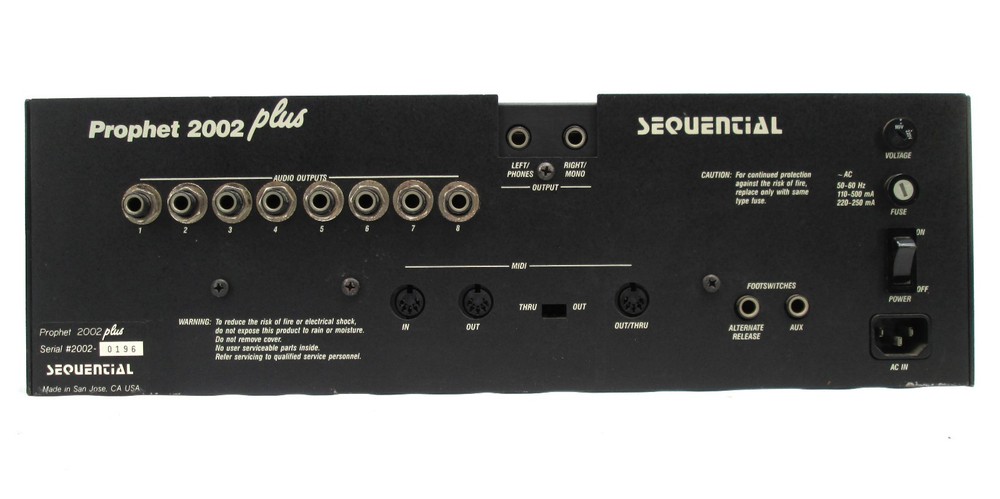Sequential Circuits Prophet 2002 Plus Digital Sampler Needs Repair