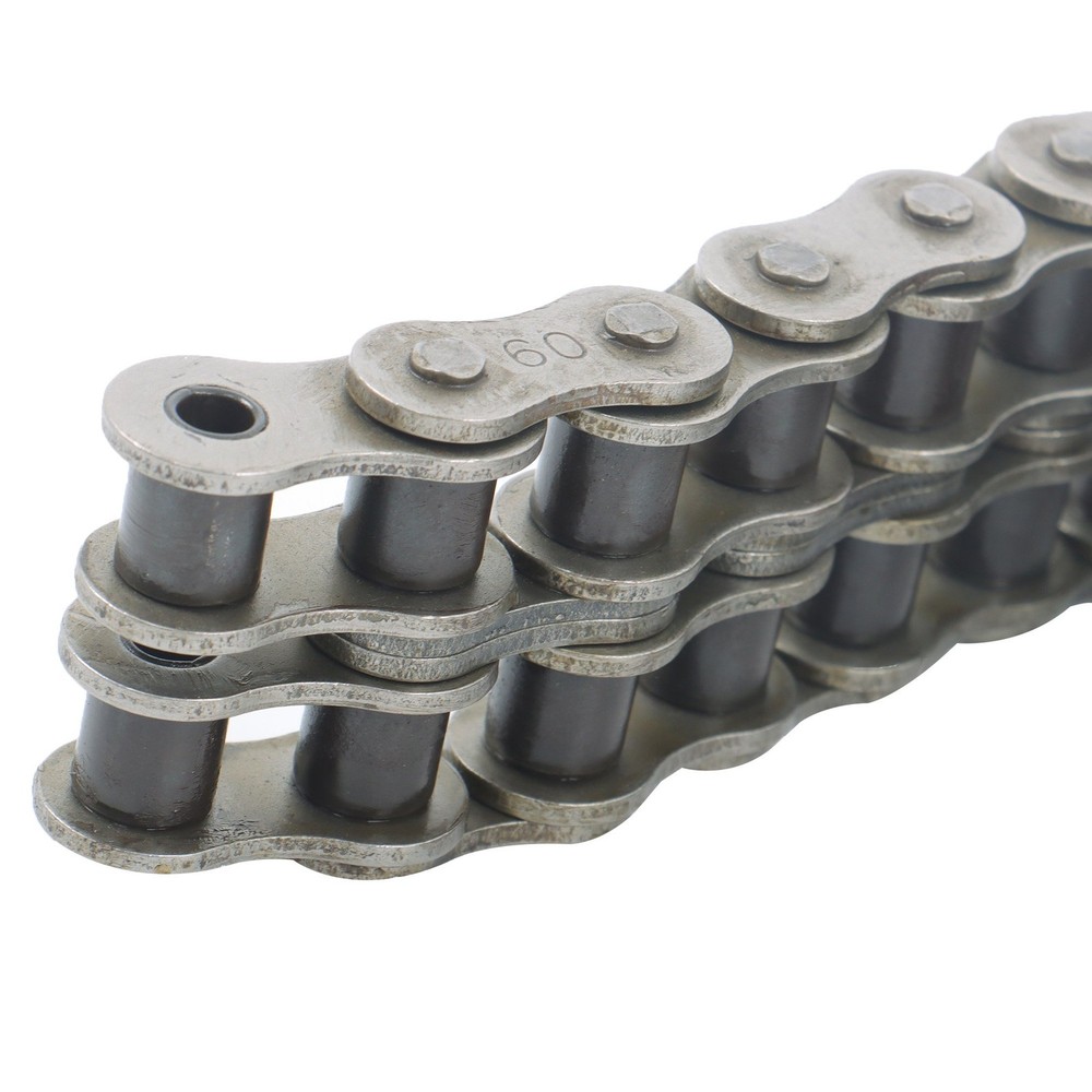 #60-2 Double Strand Duplex Roller Chain 10 Feet with 2 Connecting Link