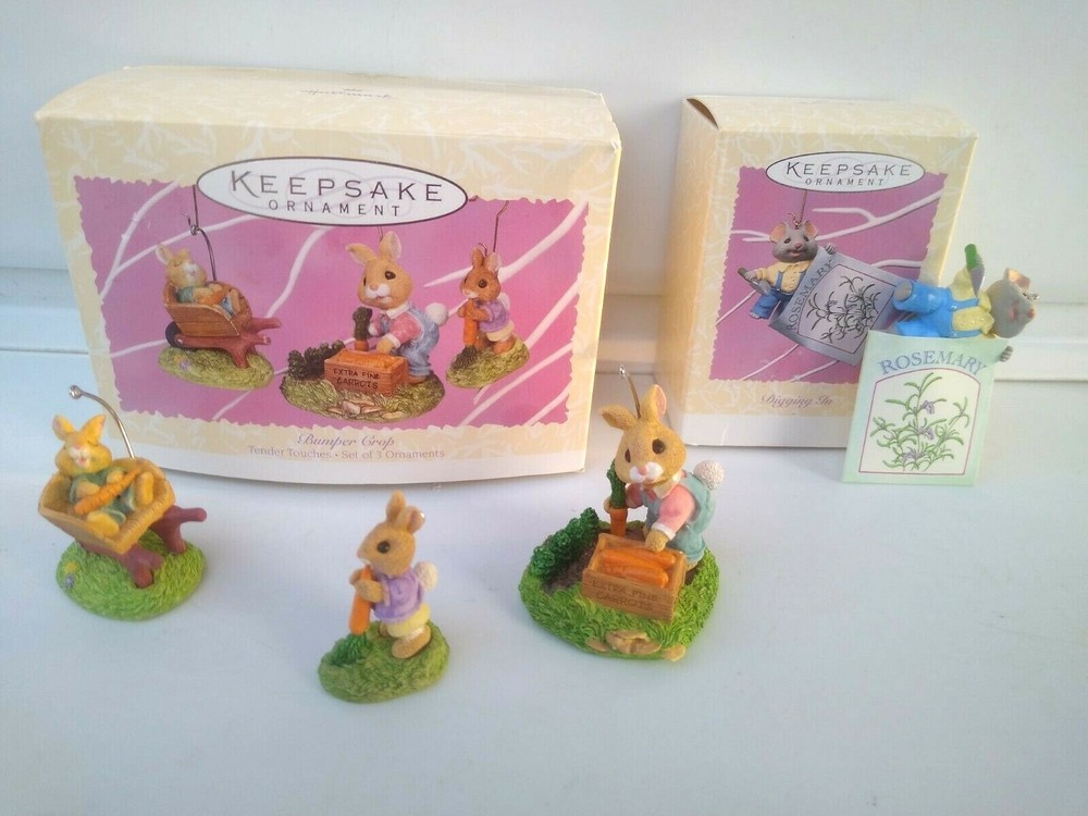 1997 Hallmark Keepsake Ornaments Spring Collection Assorted In Boxes