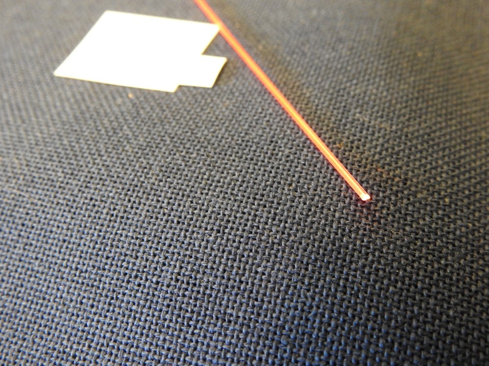 FIBER OPTICS, 1.0 mm / .039 INCH RED FOR MUZZEL LOADER FRONT SITE