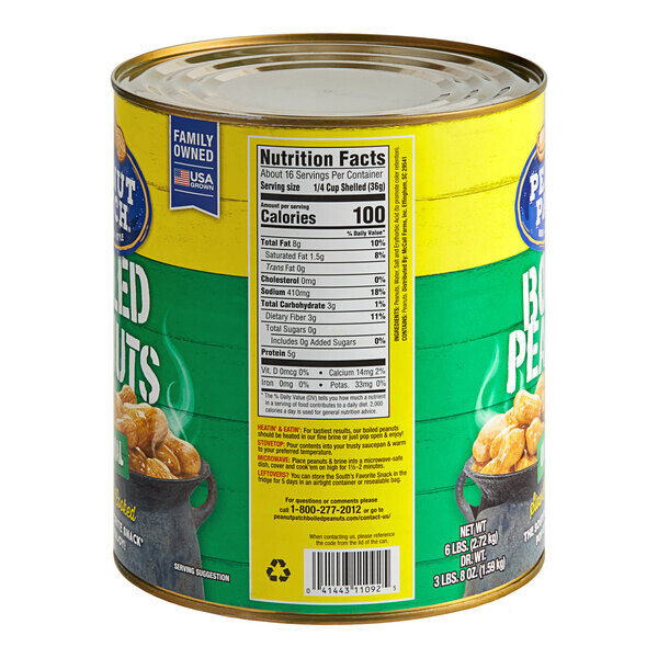 Peanut Patch Original Boiled Peanuts #10 Can
