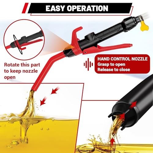 Fuel Transfer Pump Battery Powered Portable - Red