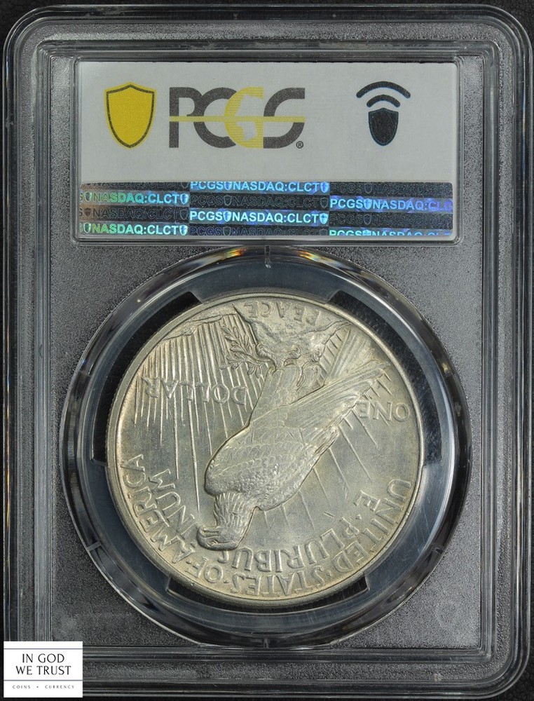 1921 High Relief Peace Silver Dollar $1 PCGS MS 62
