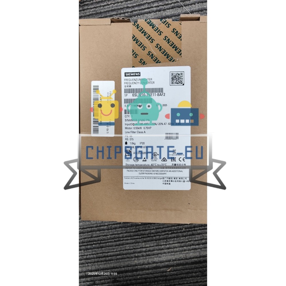 New In Box SIEMENS 6SL3210-1KE11-8AF2 Variable Frequency Drive