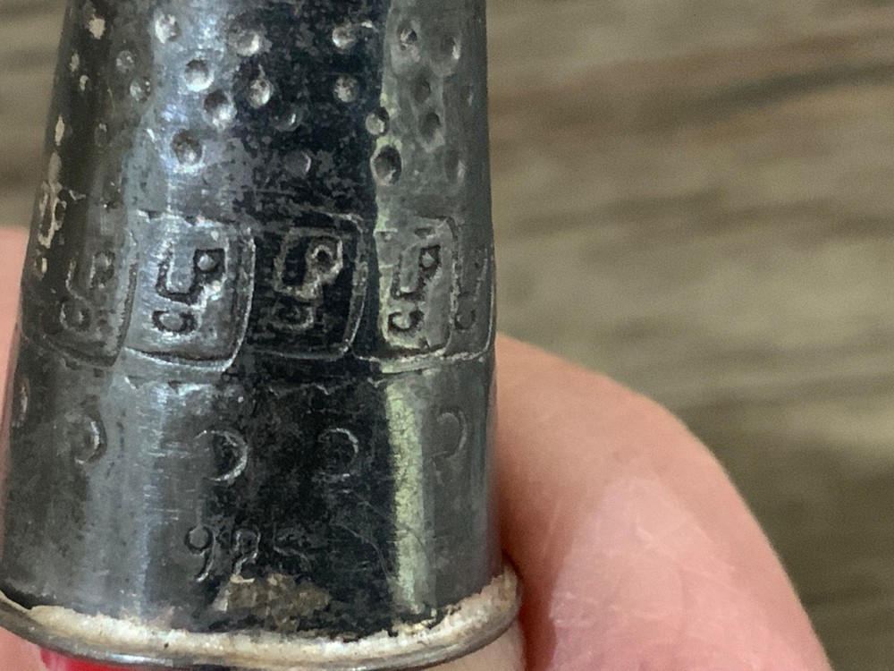 Three Sterling Silver Thimbles