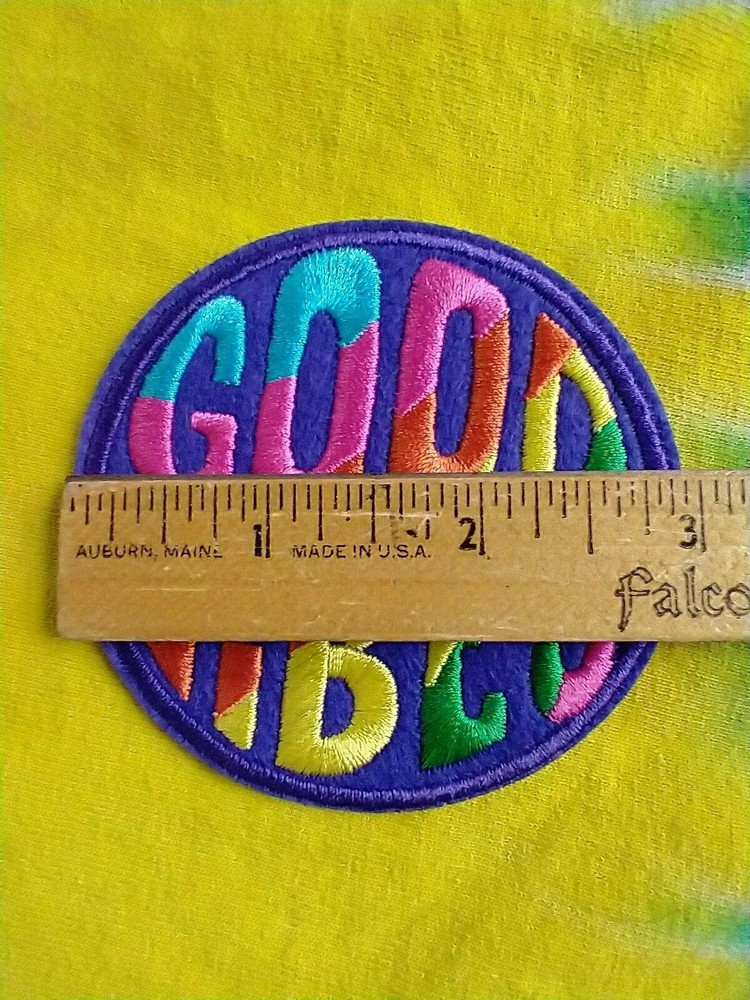 Good Vibes 3 Inch Iron On Patch