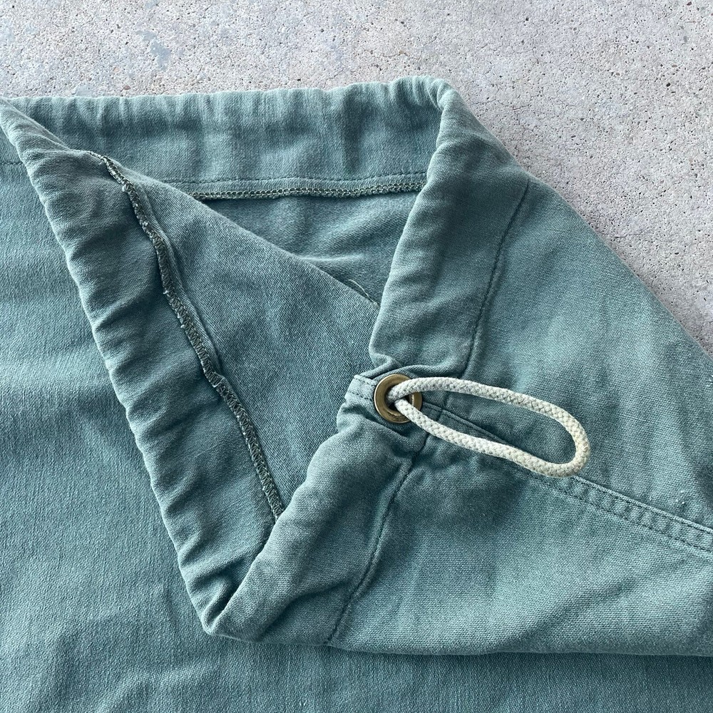 Vtg Military Pull String Canvas Bag US Stencil Green