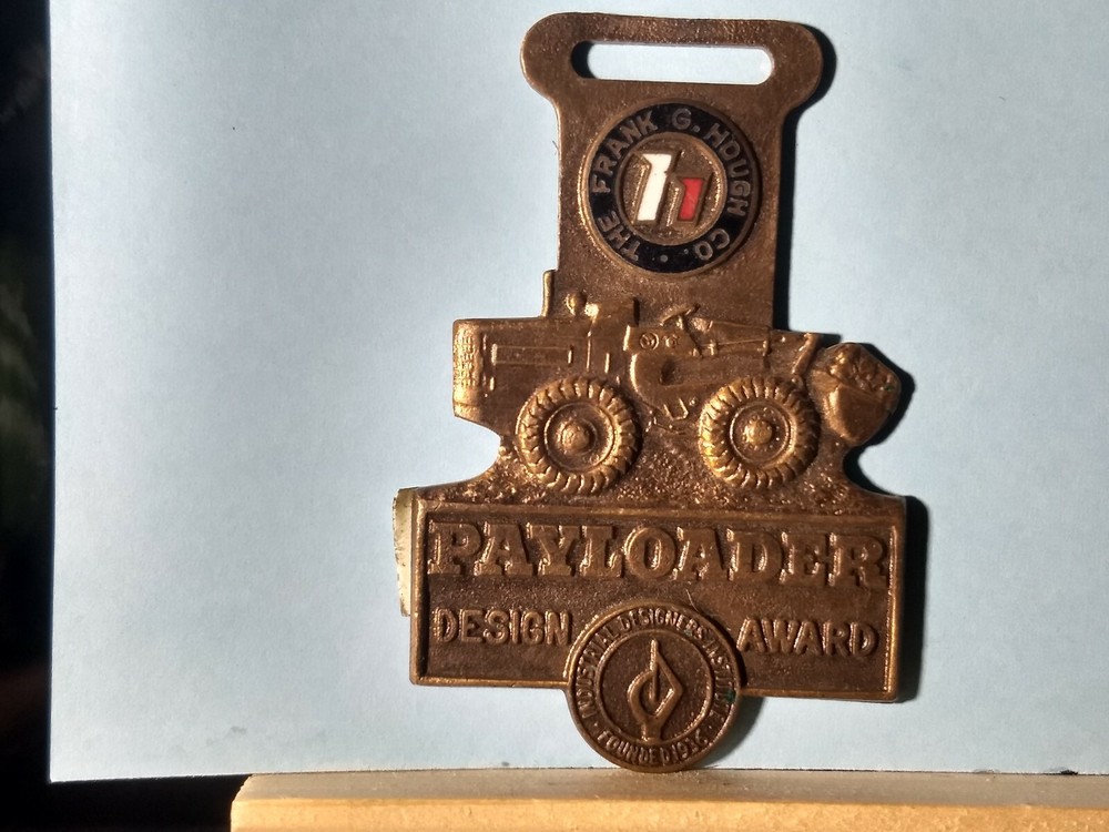 Frank Hough Co. Payloader Design Award Watch Fob HBD-2/2A