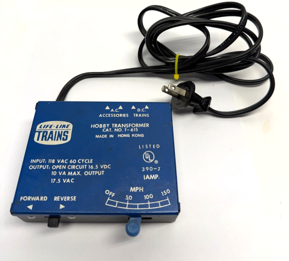 Vintage Life Like T-615 Hobby Transformer Model Train Controller