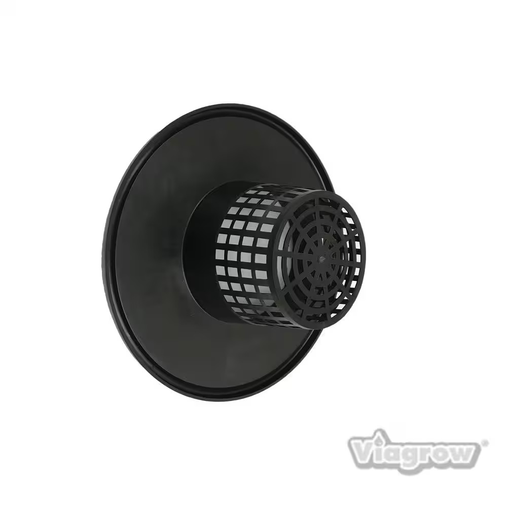 6 In. Black Pot Bucket Lid Insert (6-Pack)