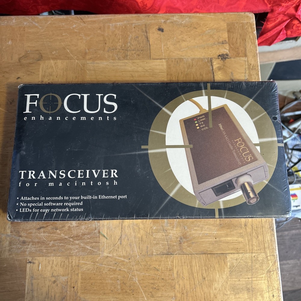 Focus Enhancements Transceiver EtherLAN 060-2170 Combo for Macintosh thinnet