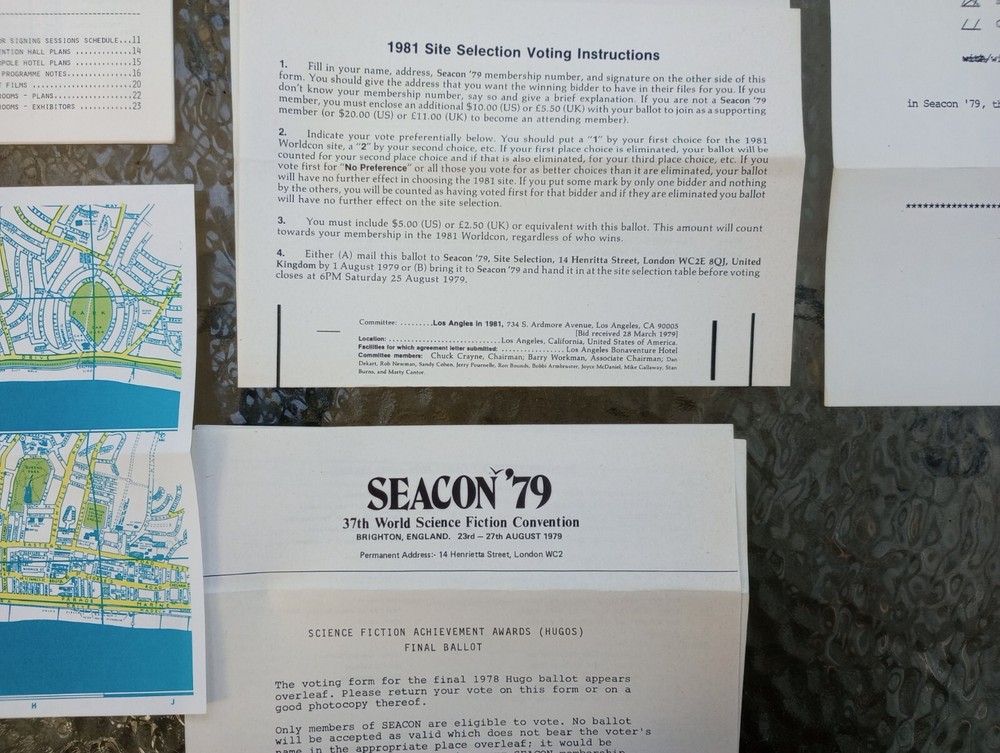 Sci Fi Convention Program Lot. Real Musgrave .Vintage Progress Reports