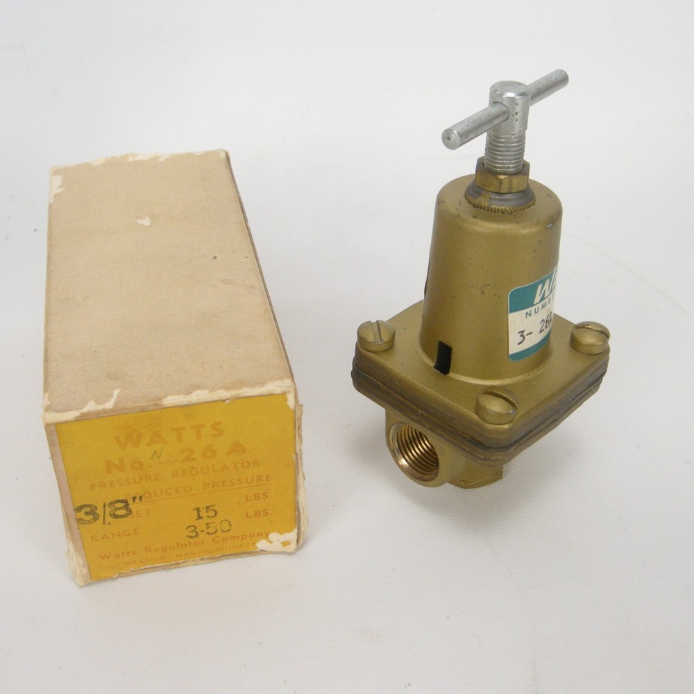 Watts Small 3-50 lbs Reduced Pressure Regulator 3/8" 26A