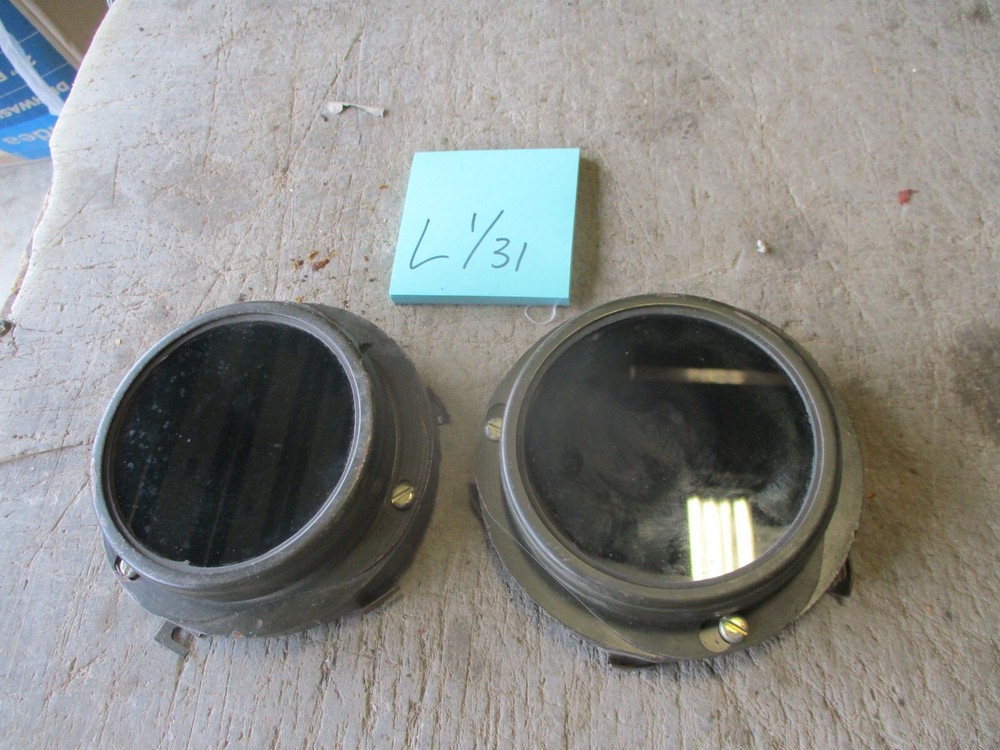 2 Used IR Infrared Lenses for Lights or Vehicle Lights,  Older MV Part