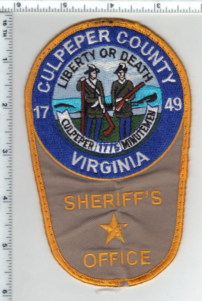 Culpeper County Sheriff (Virginia) Uniform Take-Off Shoulder Patch